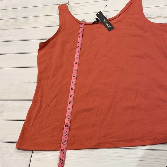 NWT NIC+ZOE Perfect Tank Orange XL - Picture 4 of 8